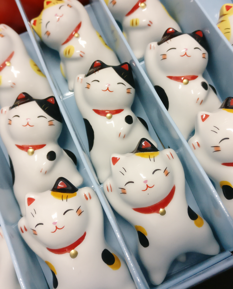 Scatola Bento Maneki Neko Kokeshi In Plastica Bianca - 2 Scomparti + Ciotola, Microonde E Lavastoviglie, BPA Free - 3