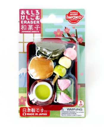 set gomas iwako dulces japoneses
