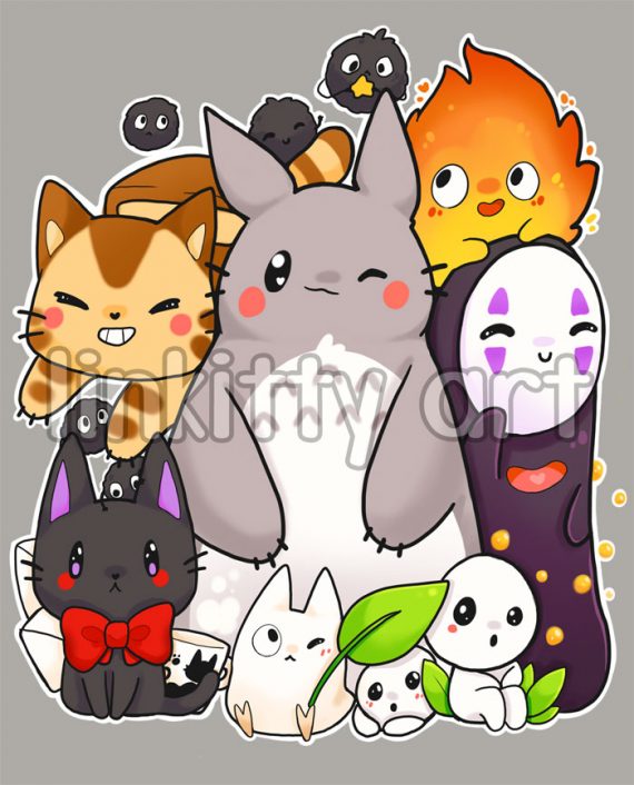 camiseta-chibi-ghibli