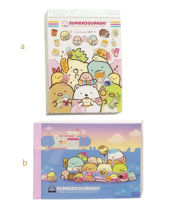san x sumikko gurashi memo pad kawaii japones