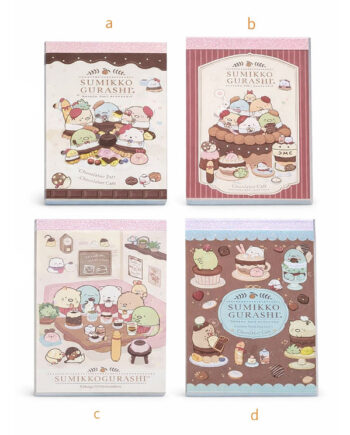 mini libreta sumikko gurashi kawaii dulces fresas chocolate