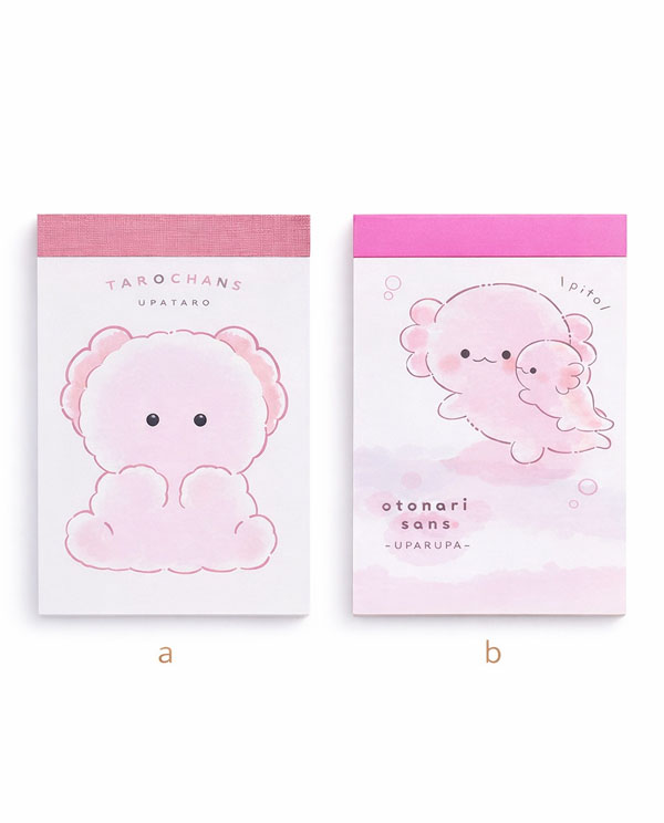 mini libreta kawaii japonesa ajolotes