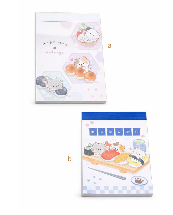 mini libreta kawaii gatos mogunyan japones